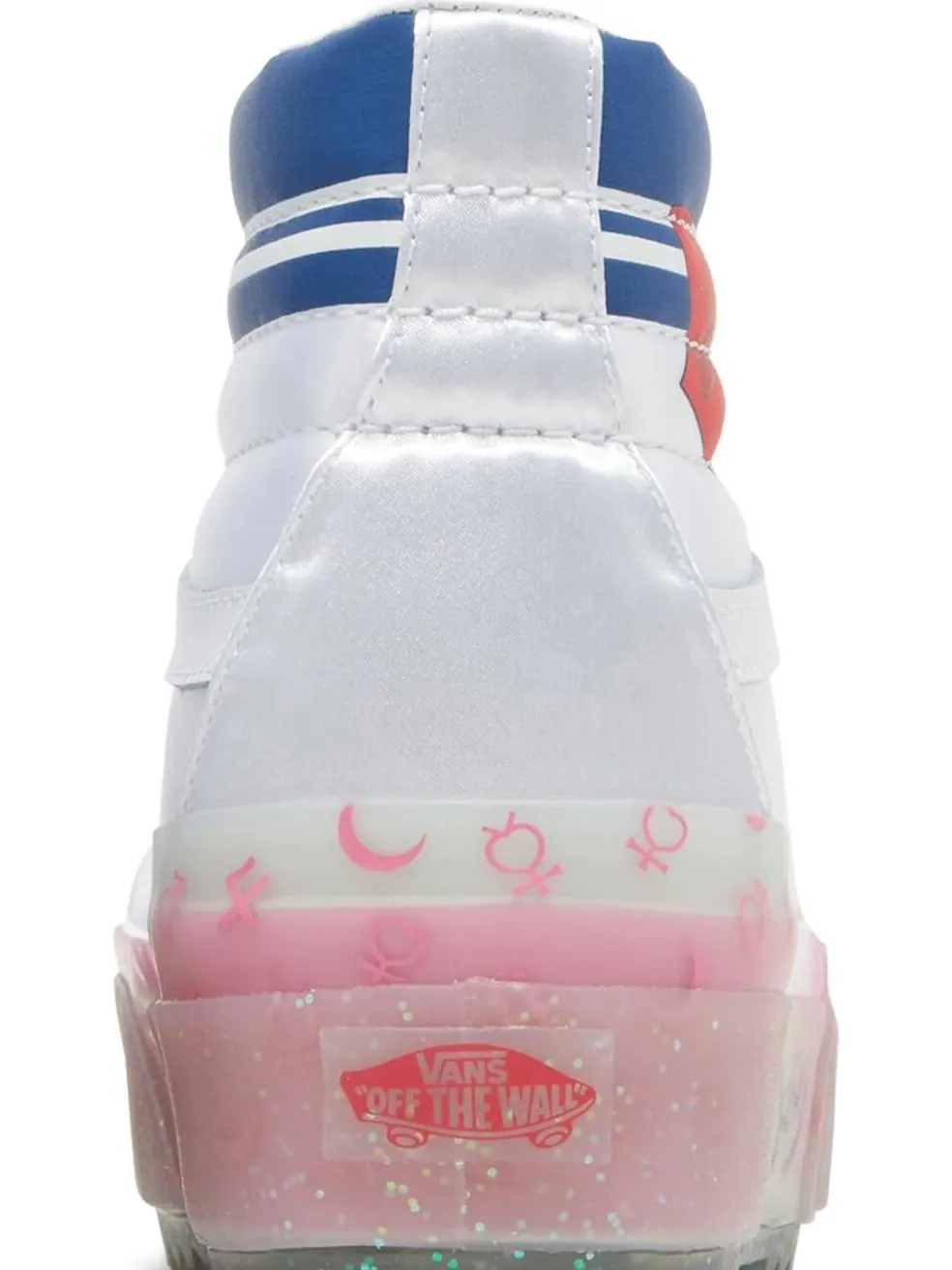 Кеды Vans Sailor Moon x Sk8-Hi Stacked Pretty Guardian - Silver — изображение 7 из 8, белый