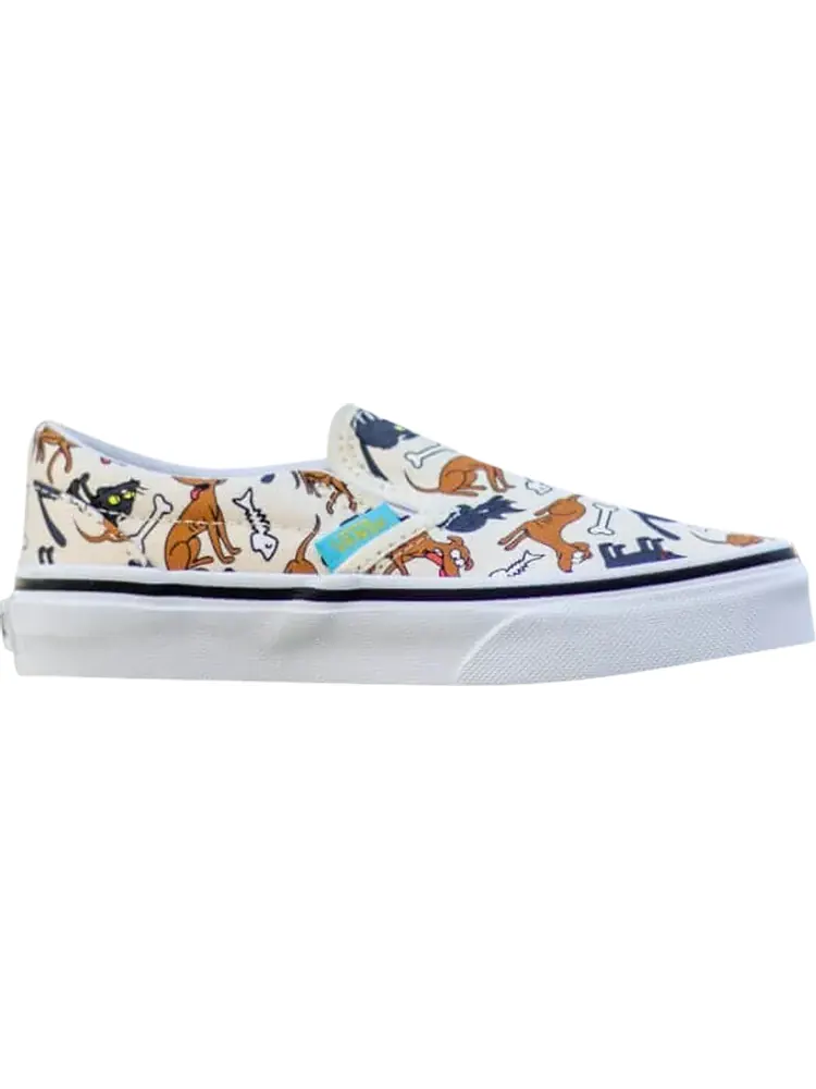 Кеды Vans The Simpsons x Classic Slip-On Kids Family Pets — изображение 1 из 1, бежевый