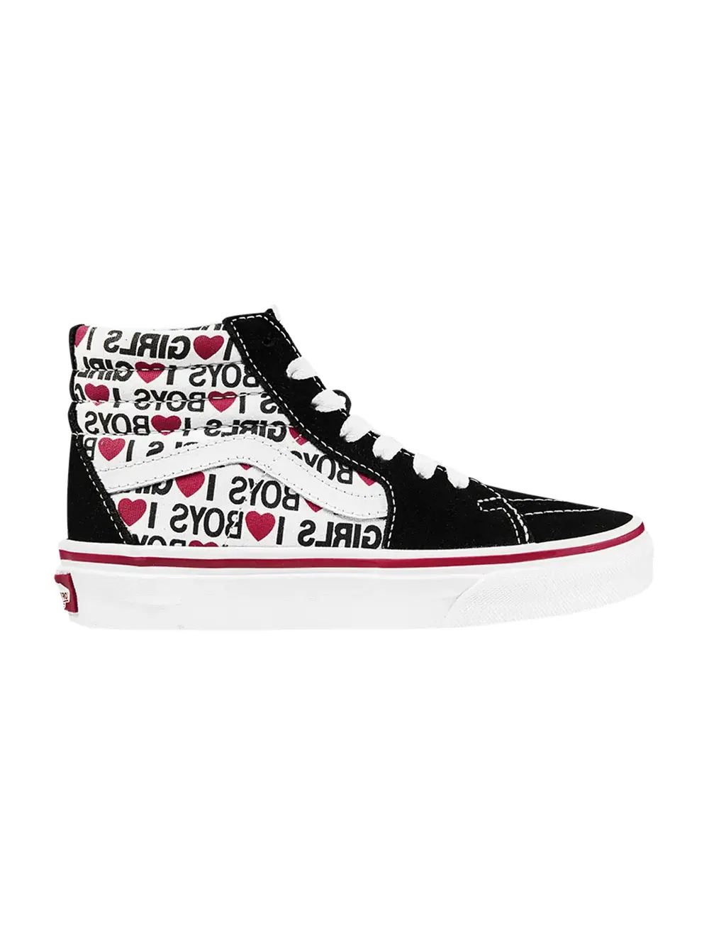Кроссовки Sk8-Hi Kids Vans — изображение 1 из 1, черный/белый