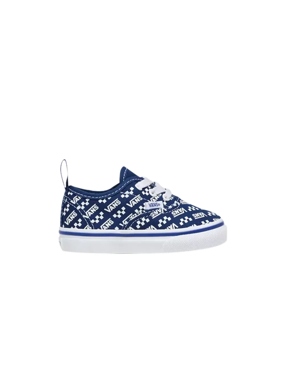 Кроссовки Authentic Elastic Laces Toddler Vans — изображение 1 из 1, синий/белый