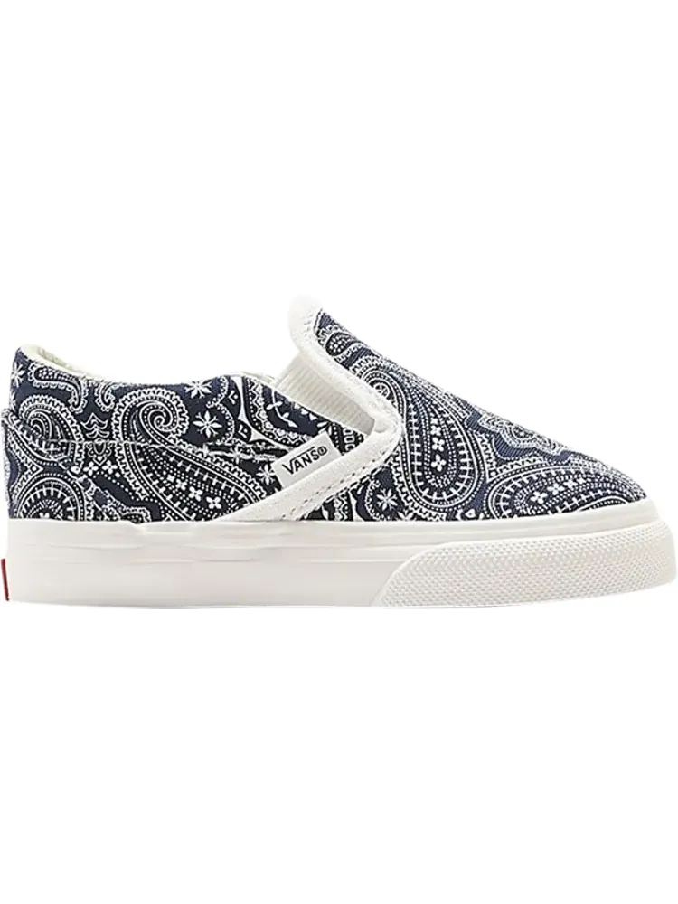 Кеды Vans Kith x Vault OG Classic Slip-On Toddler Paisley — изображение 1 из 1, синий