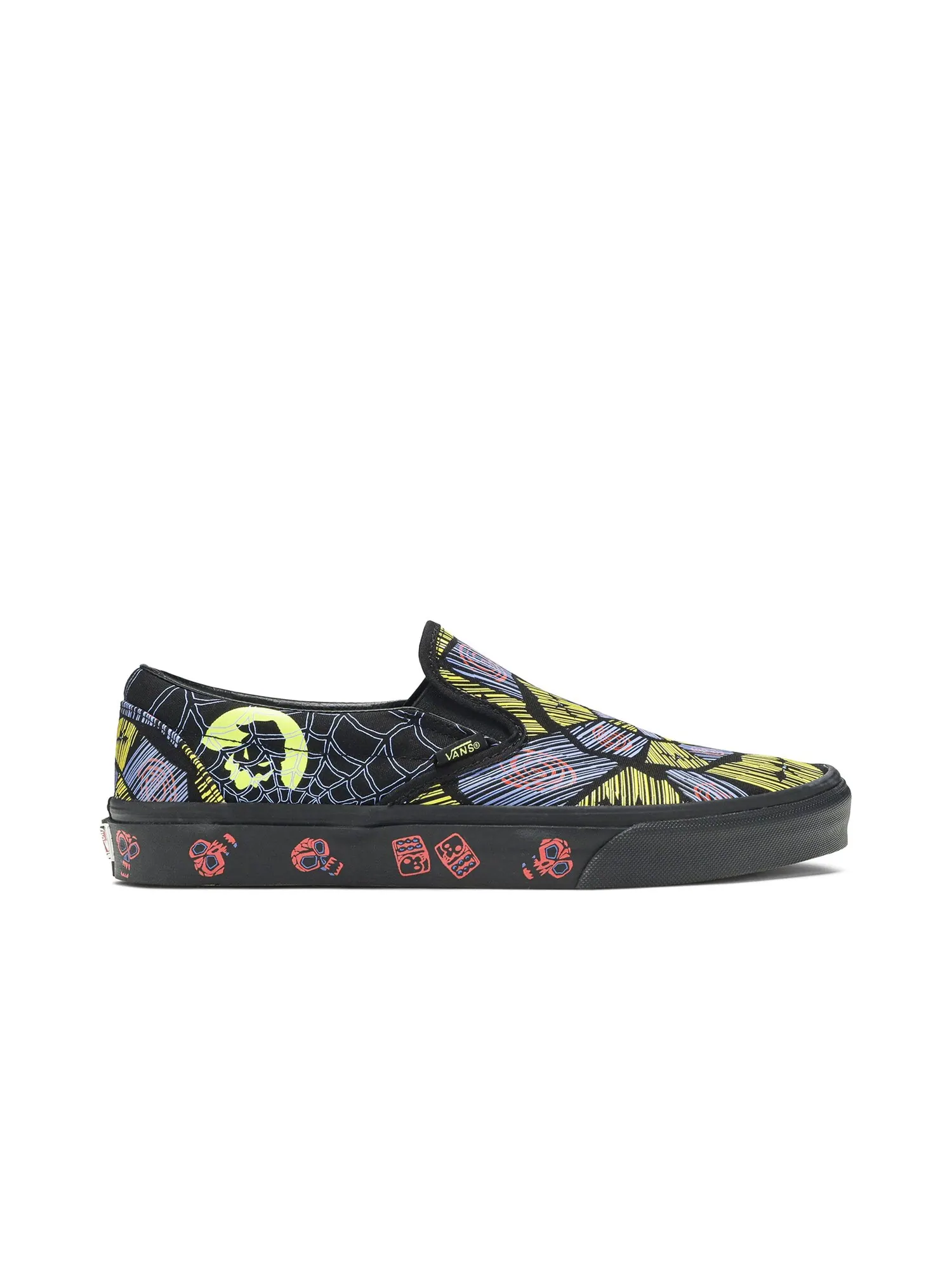 Слипоны Кошмар перед Рождеством x Vans — изображение 1 из 8, черный/желтый