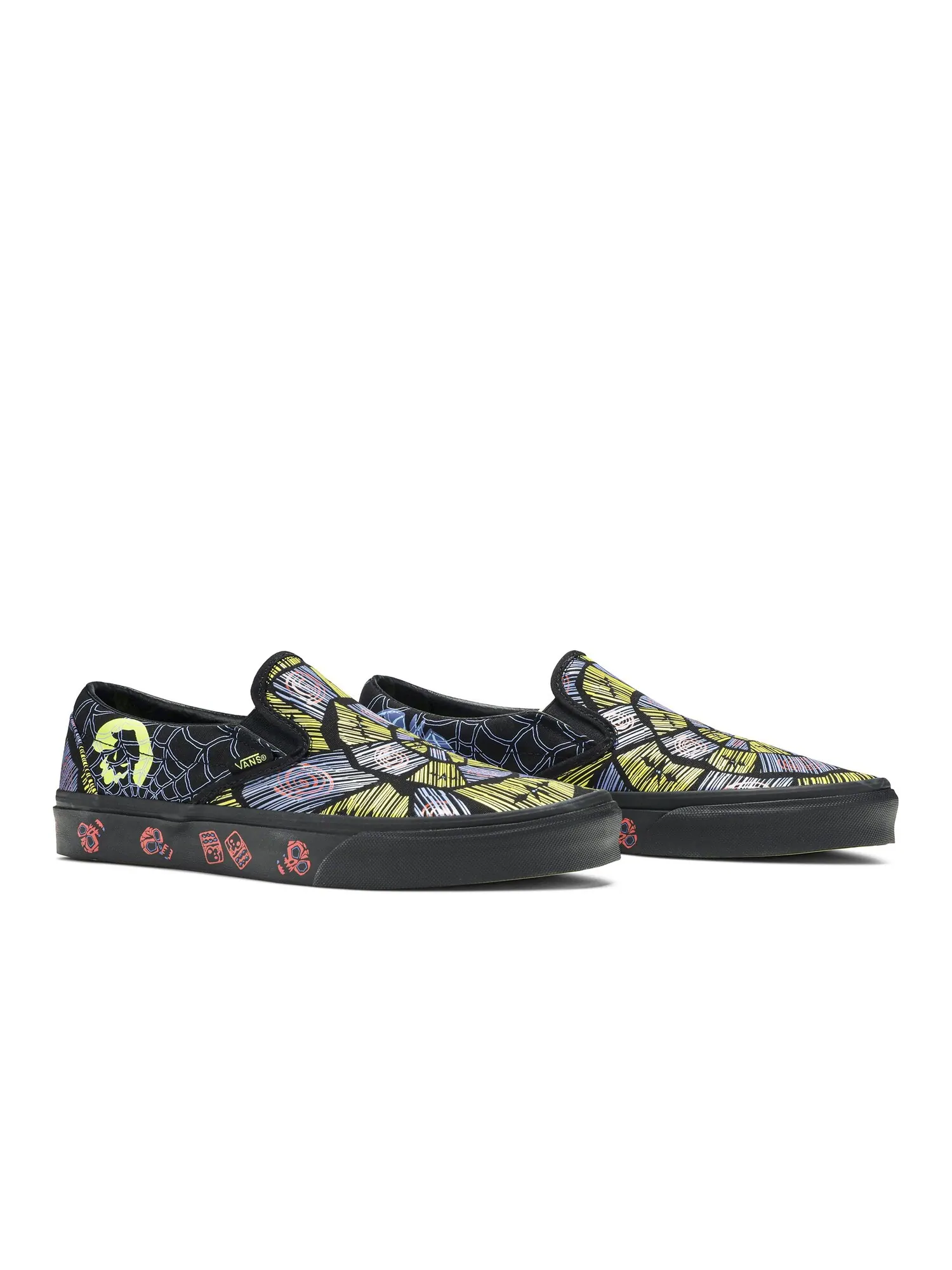 Слипоны Кошмар перед Рождеством x Vans — изображение 8 из 8, черный/желтый