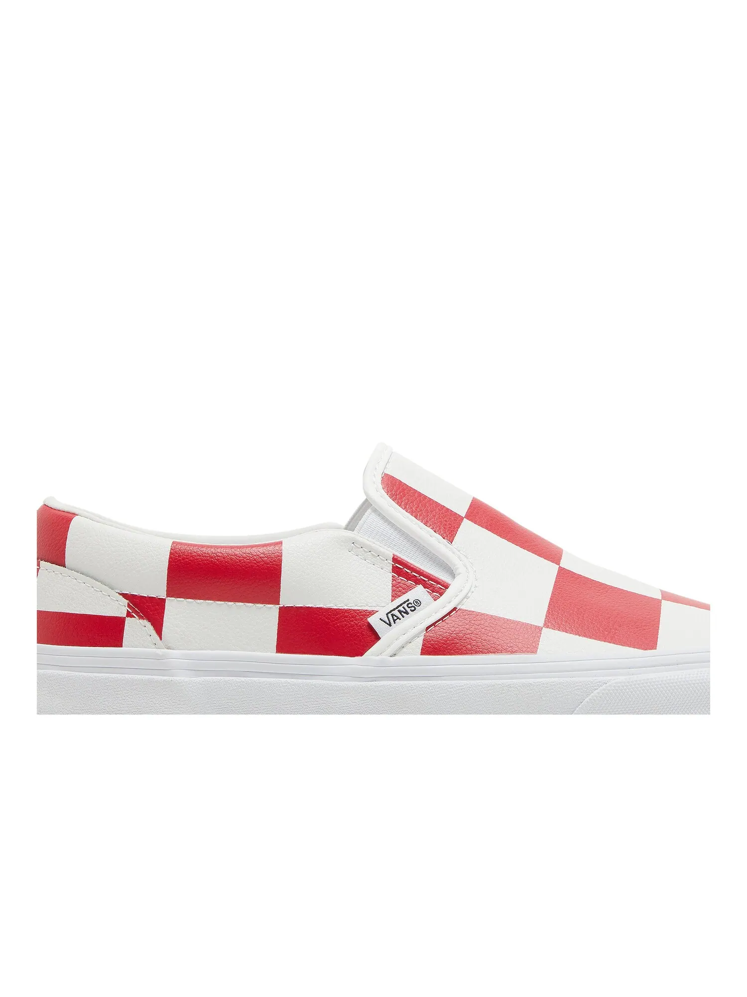 Классические слипоны Vans — изображение 2 из 8, белый/красный