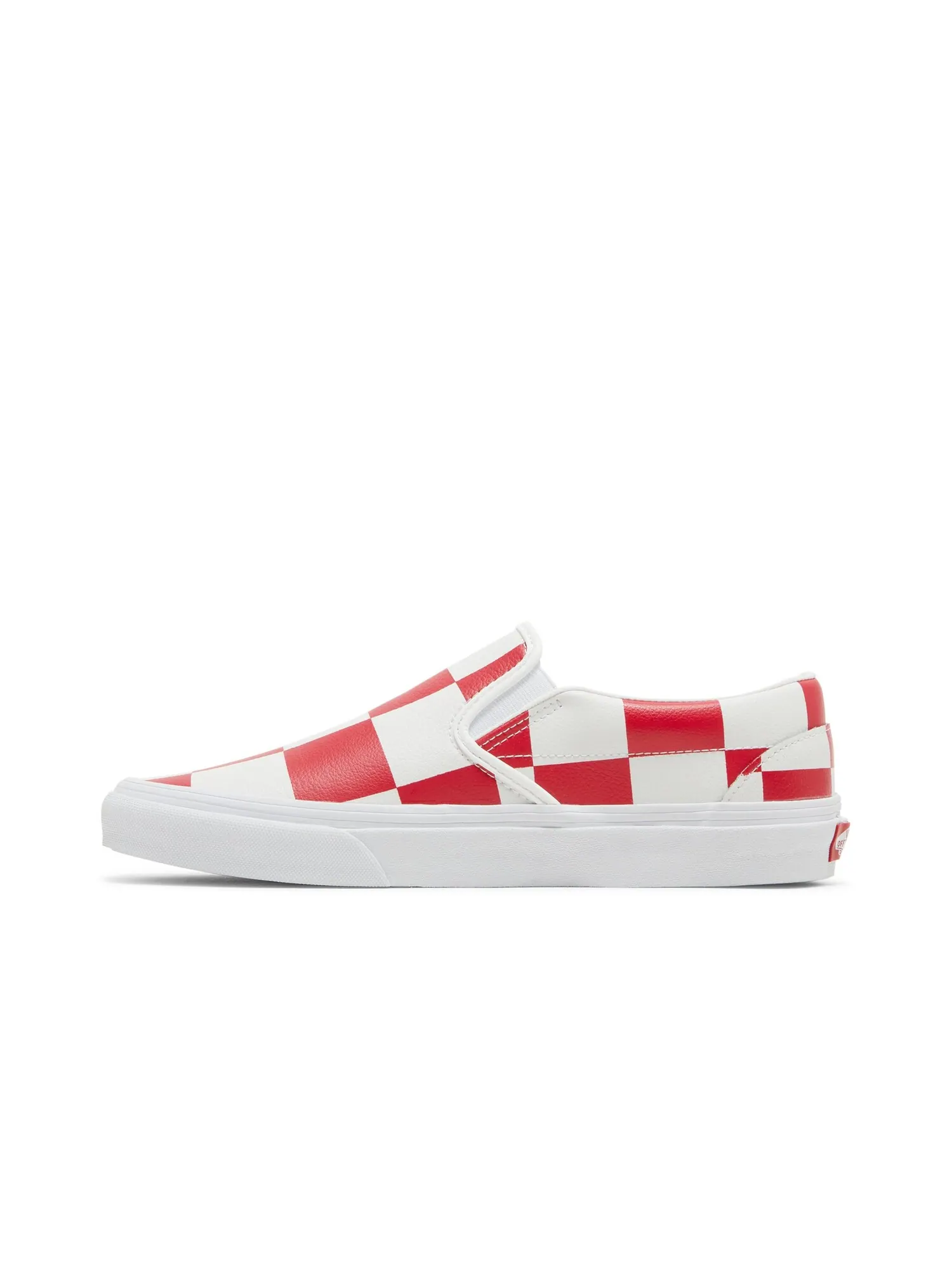 Классические слипоны Vans — изображение 3 из 8, белый/красный