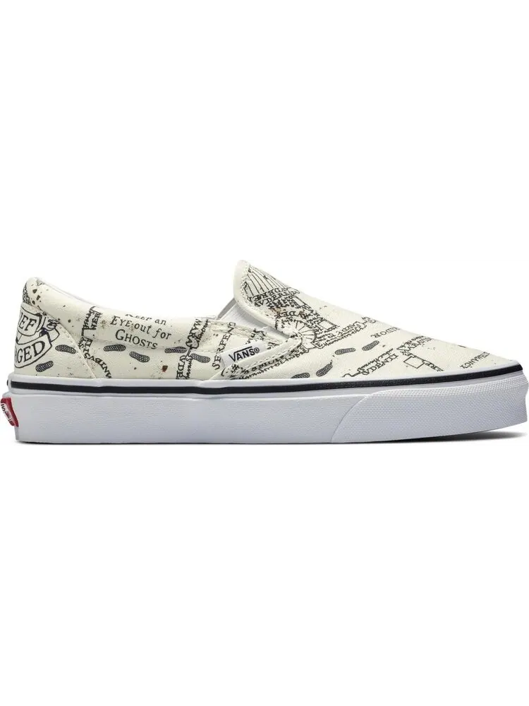 Кеды Vans Harry Potter x Classic Slip-On Marauders Map — изображение 1 из 8, белый