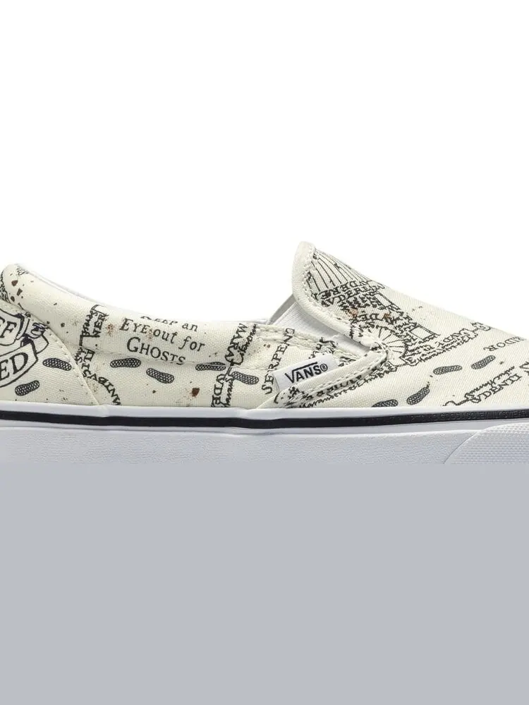 Кеды Vans Harry Potter x Classic Slip-On Marauders Map — изображение 2 из 8, белый