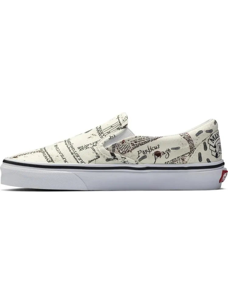 Кеды Vans Harry Potter x Classic Slip-On Marauders Map — изображение 3 из 8, белый