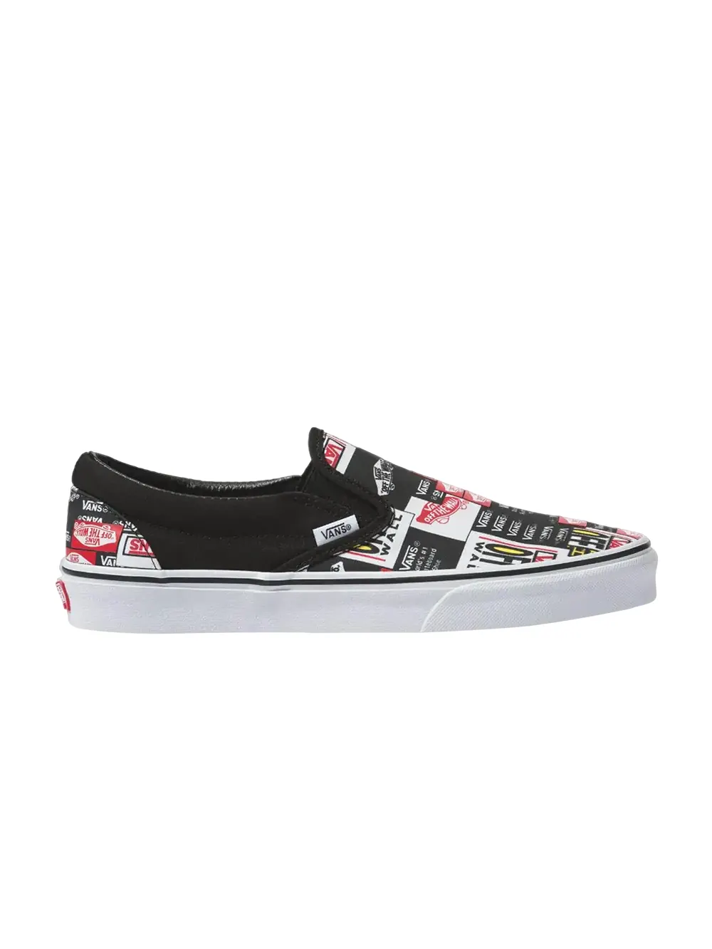 Кроссовки Slip-On Vans — изображение 1 из 1, черный/белый