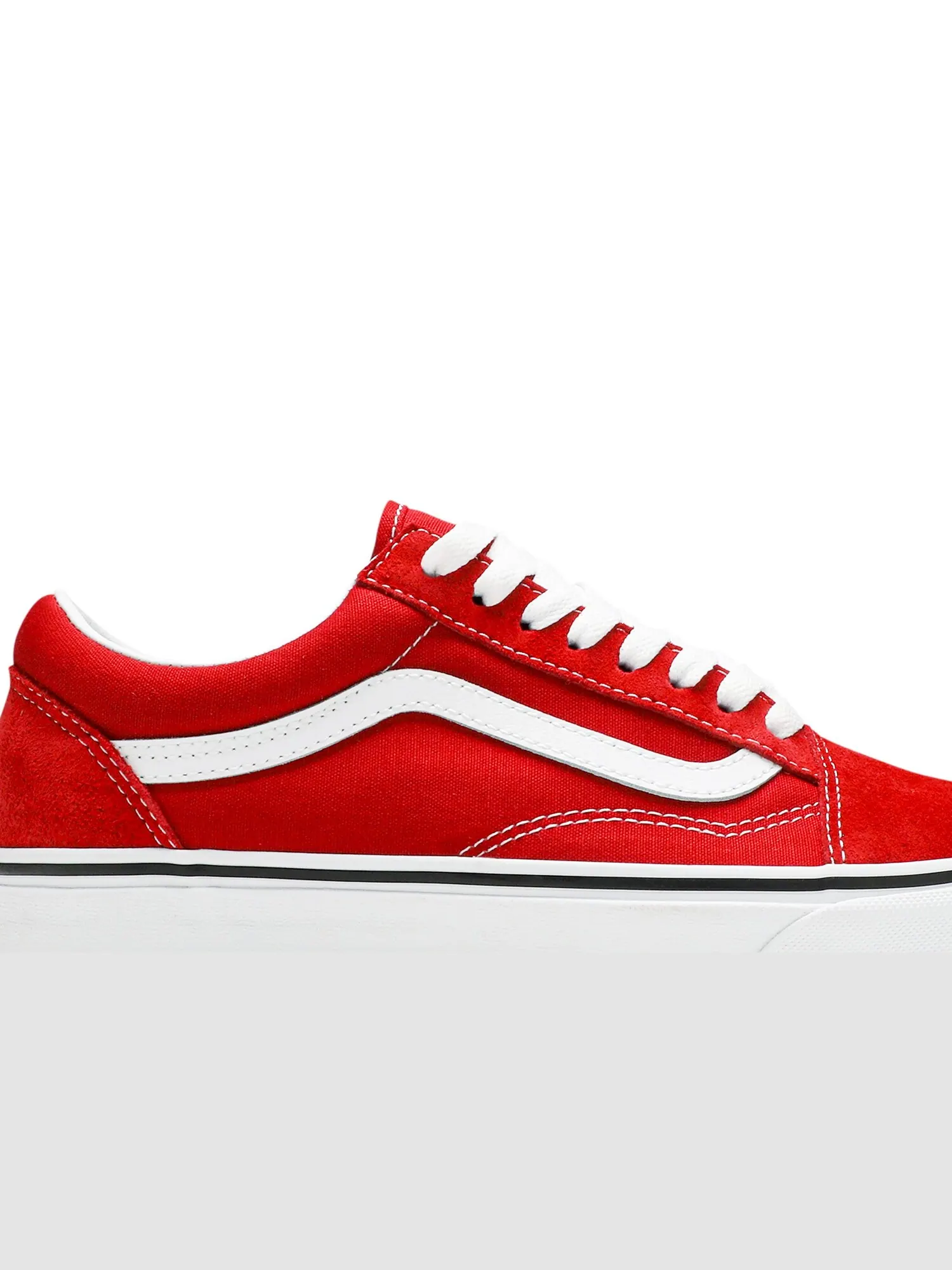 Кроссовки женские Old Skool Vans — изображение 2 из 8, красный/белый