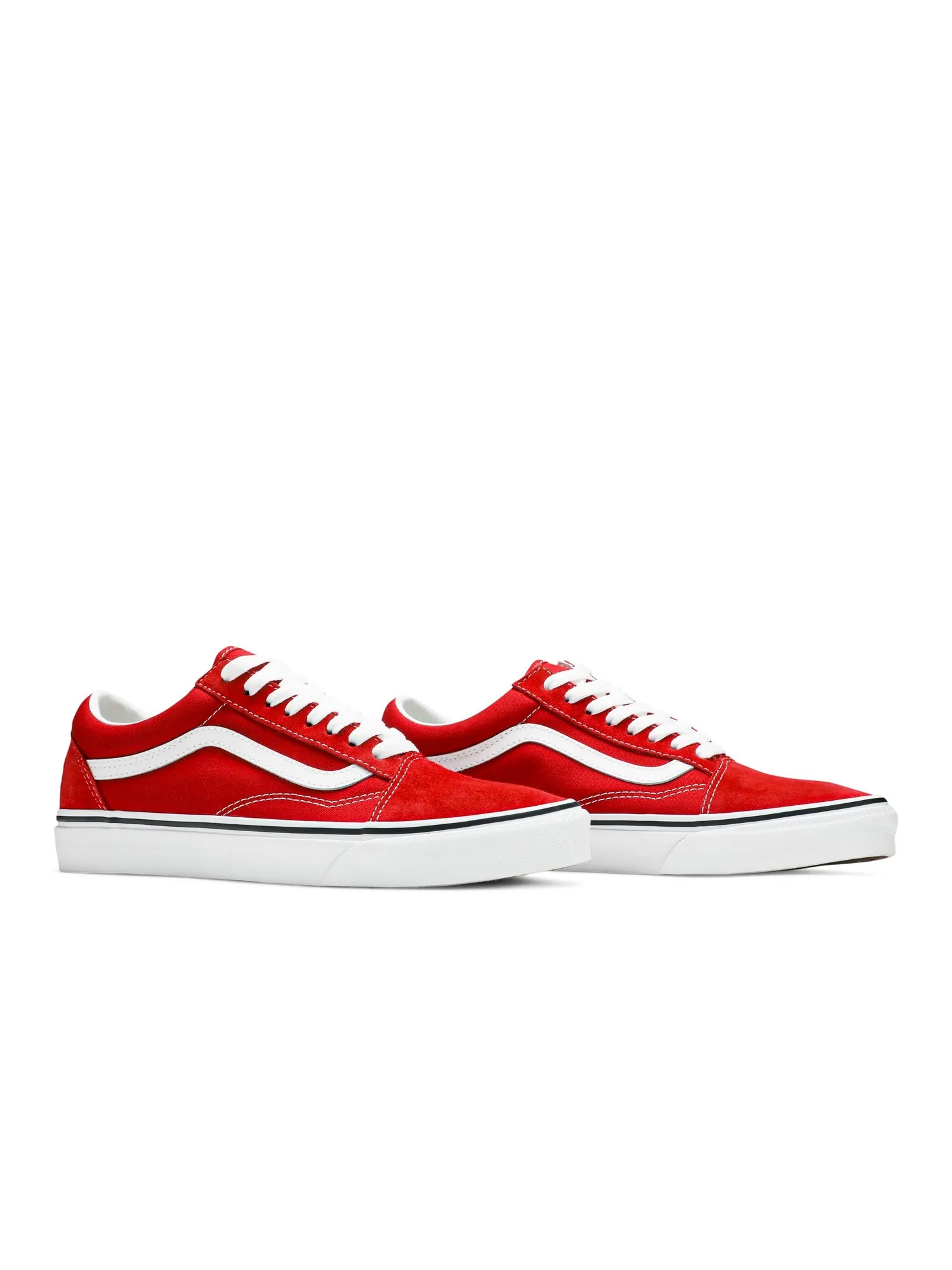 Кроссовки женские Old Skool Vans — изображение 8 из 8, красный/белый