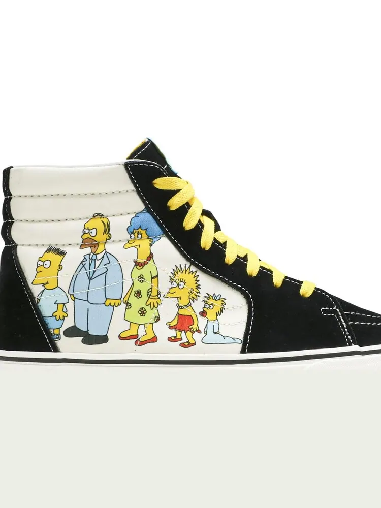 Кеды Vans The Simpsons x Sk8-Hi Simpsons Family 1987-2020 — изображение 2 из 8, белый