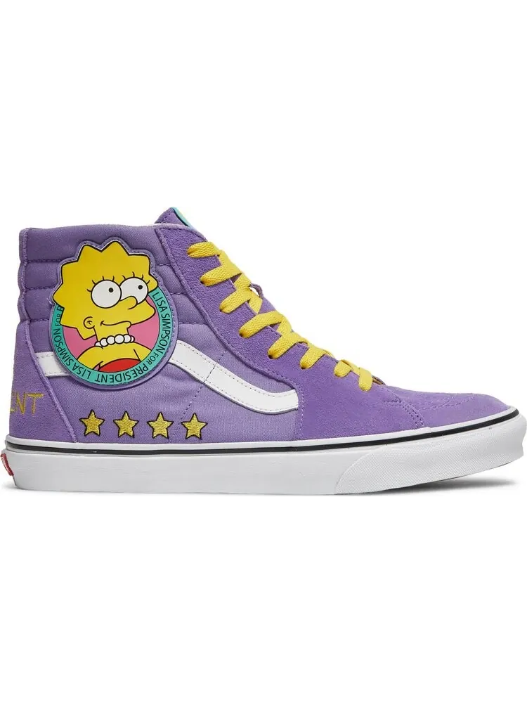 Кеды Vans The Simpsons x Sk8-Hi Lisa 4 Prez — изображение 1 из 8, фиолетовый