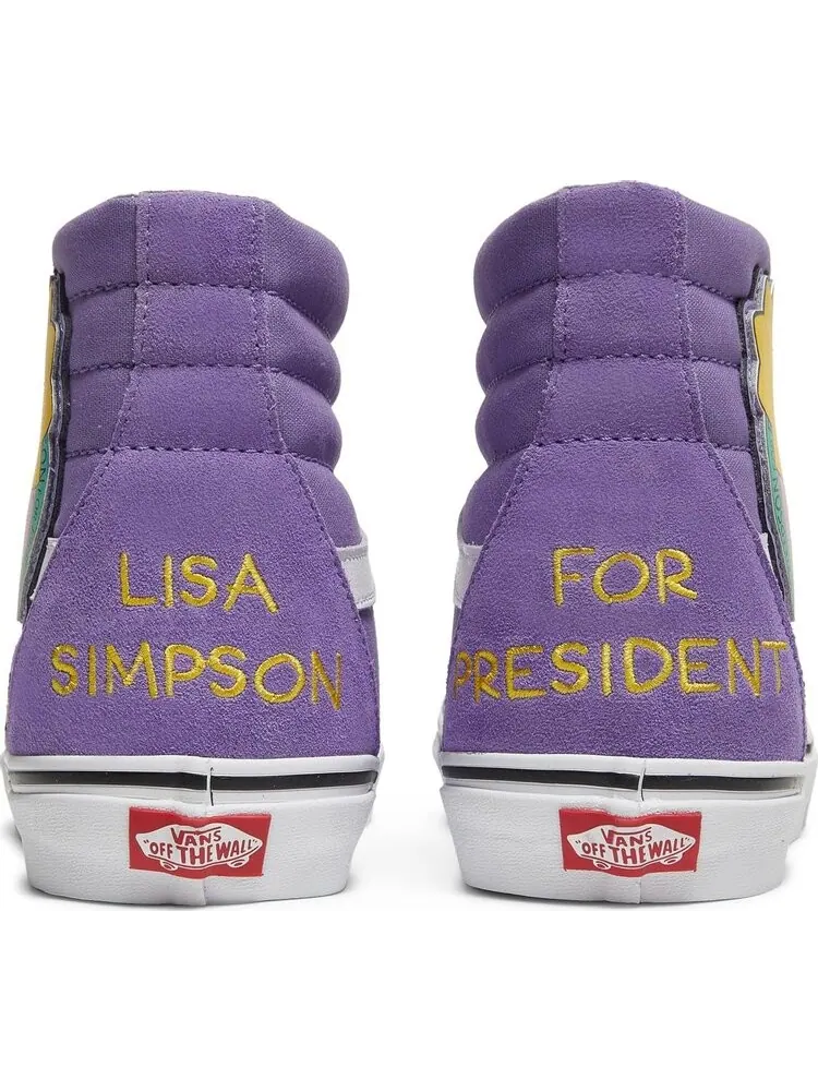 Кеды Vans The Simpsons x Sk8-Hi Lisa 4 Prez — изображение 6 из 8, фиолетовый