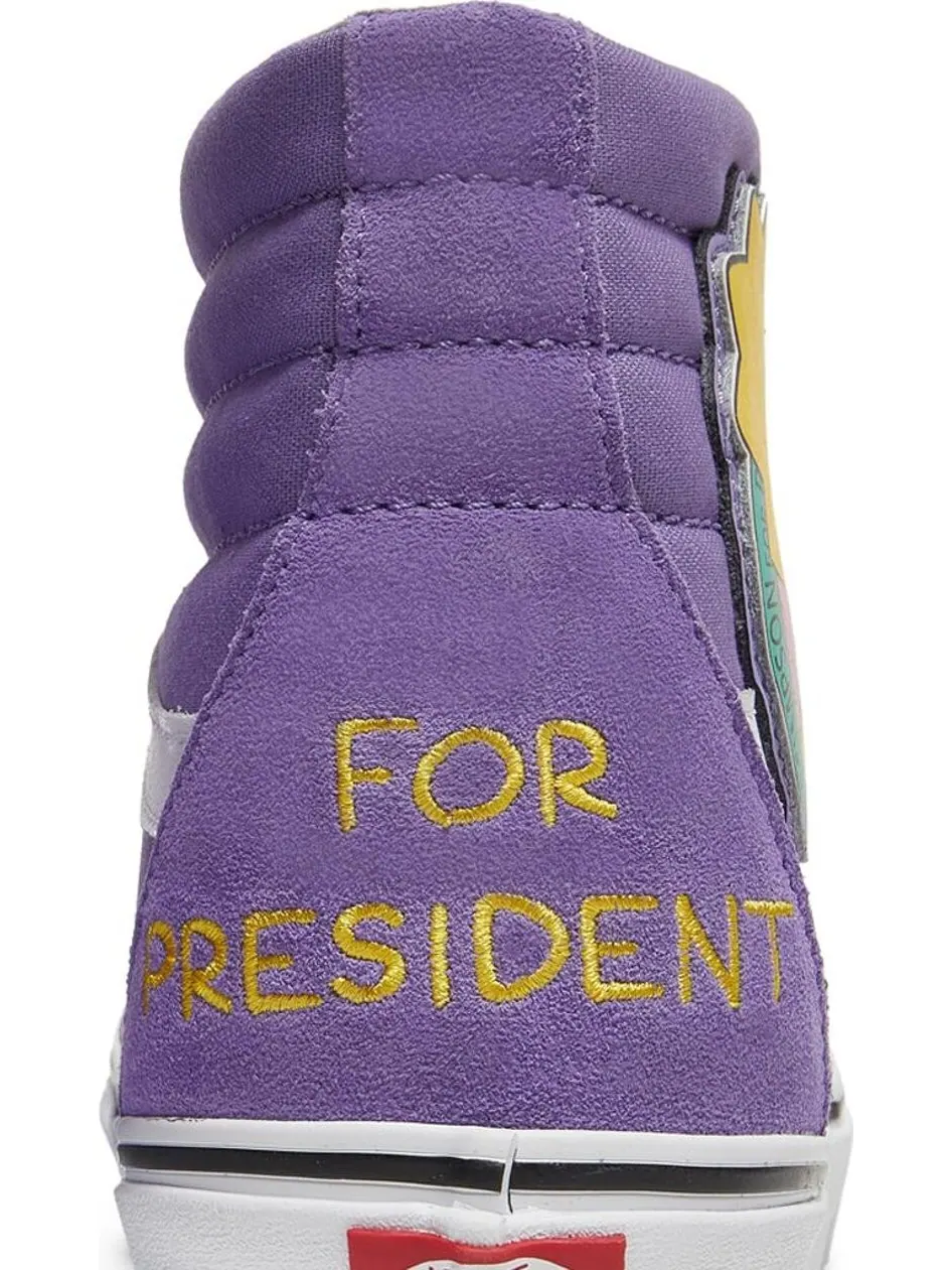 Кеды Vans The Simpsons x Sk8-Hi Lisa 4 Prez — изображение 7 из 8, фиолетовый