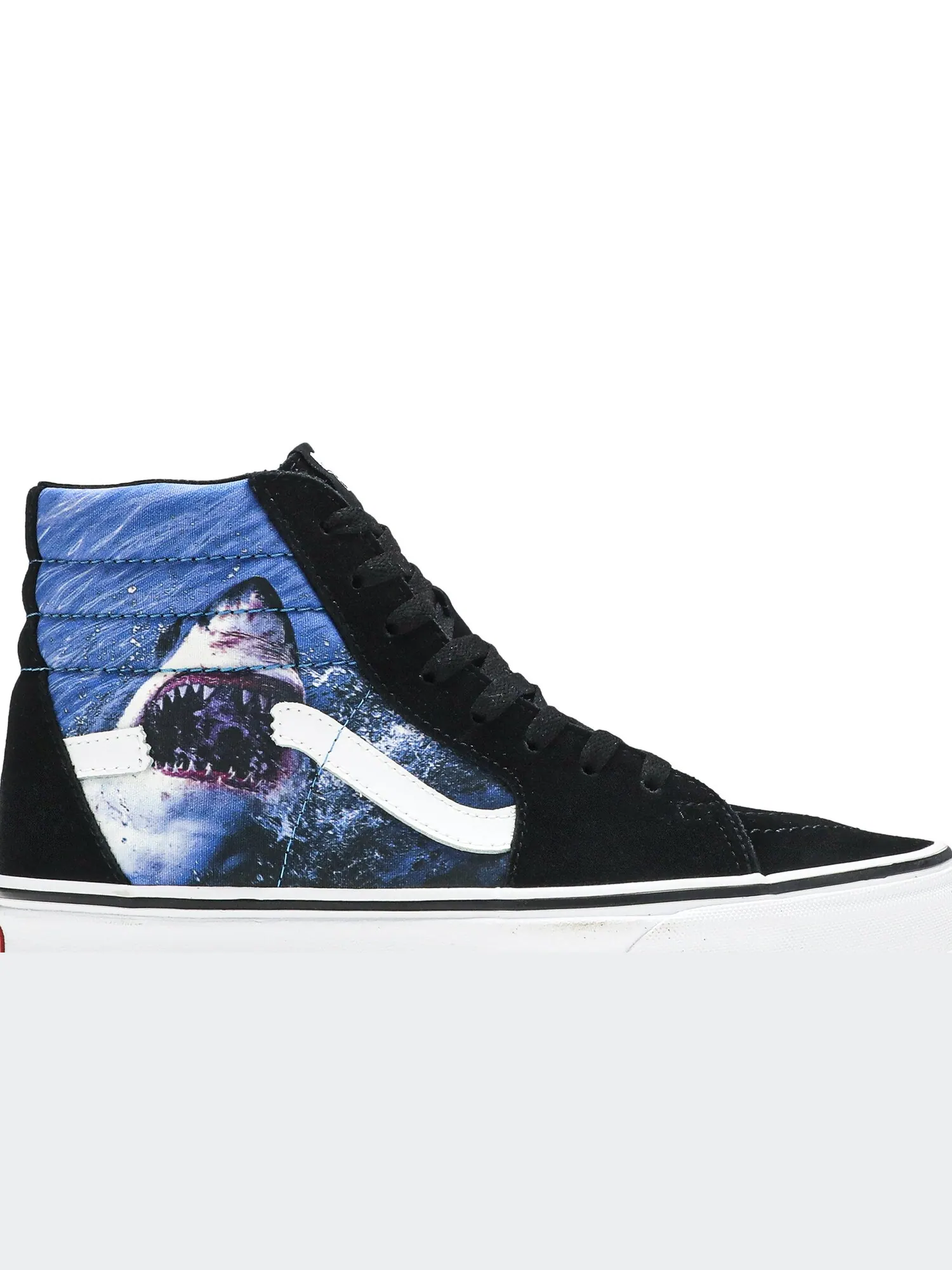Кроссовки Shark Week x Sk8-Hi Vans — изображение 2 из 8, черный/белый/синий