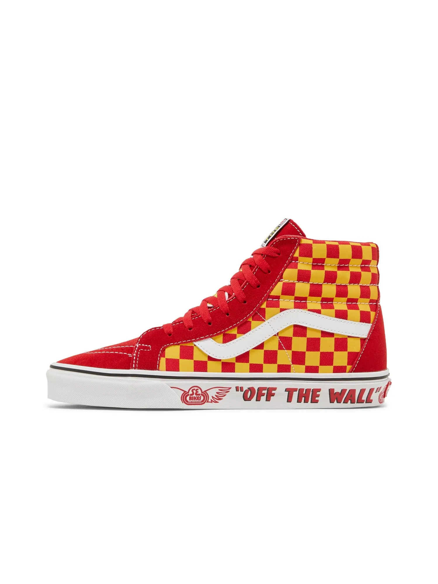 Кроссовки SE Bikes x Sk8-Hi Reissue Vans — изображение 3 из 8, красный/желтый