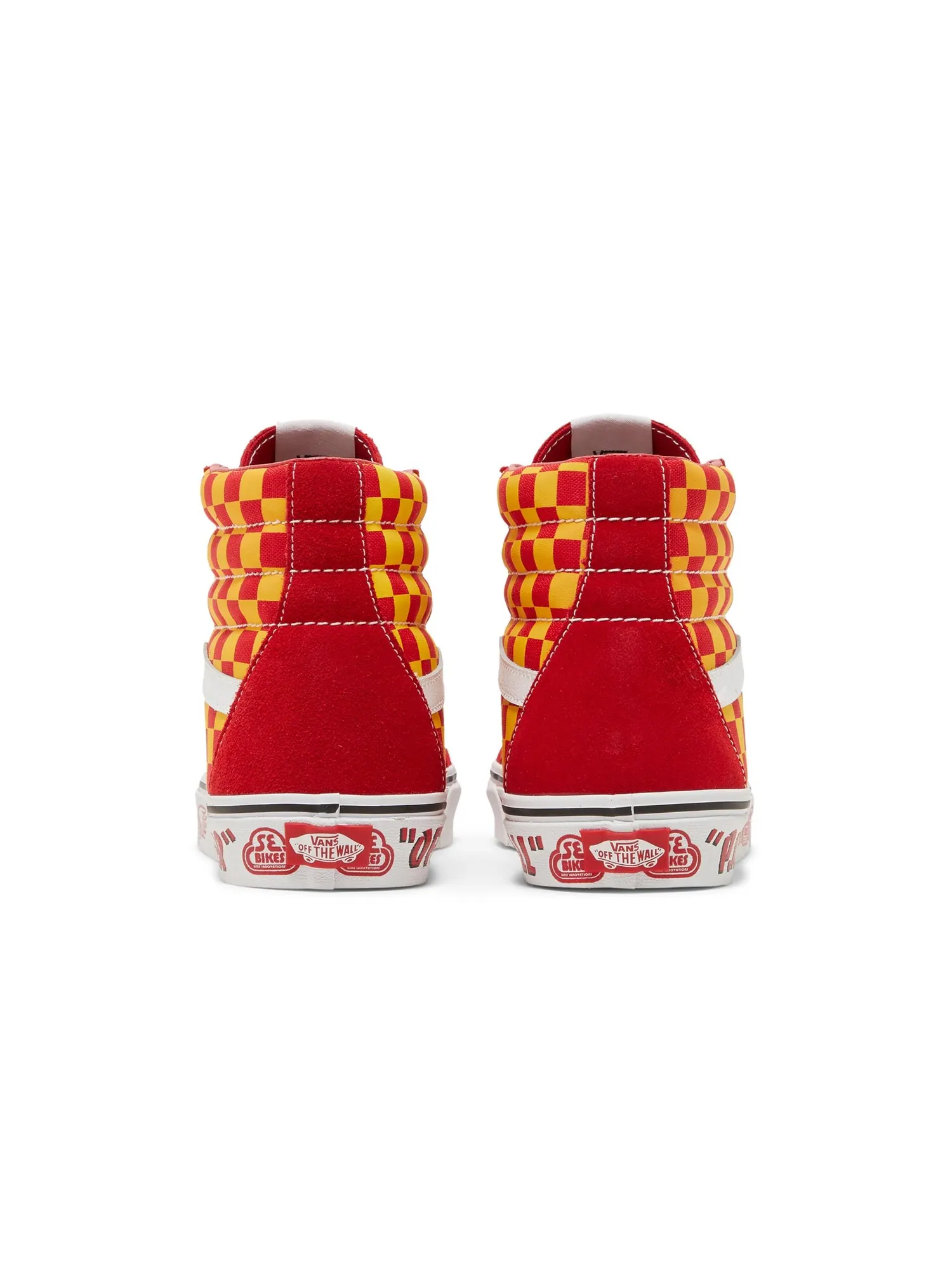 Кроссовки SE Bikes x Sk8-Hi Reissue Vans — изображение 6 из 8, красный/желтый