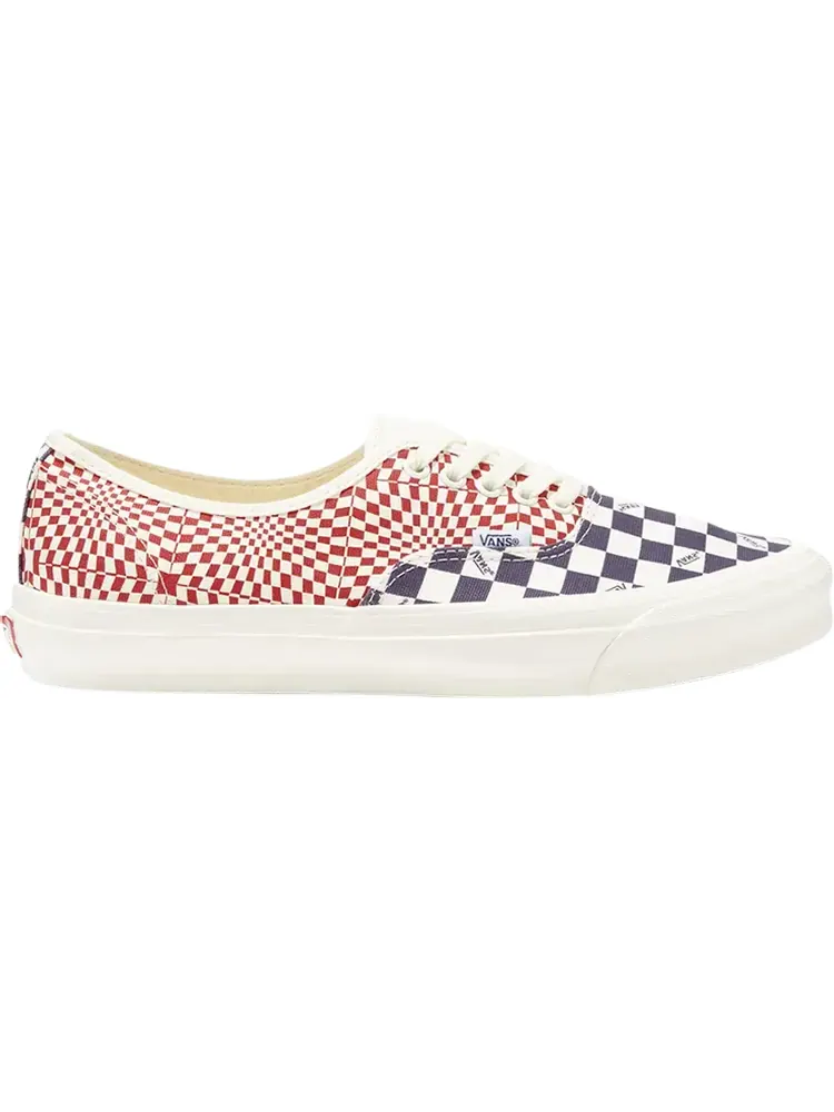 Кеды Vans OG Authentic LX Logo Check Indigo Red — изображение 1 из 1, красный