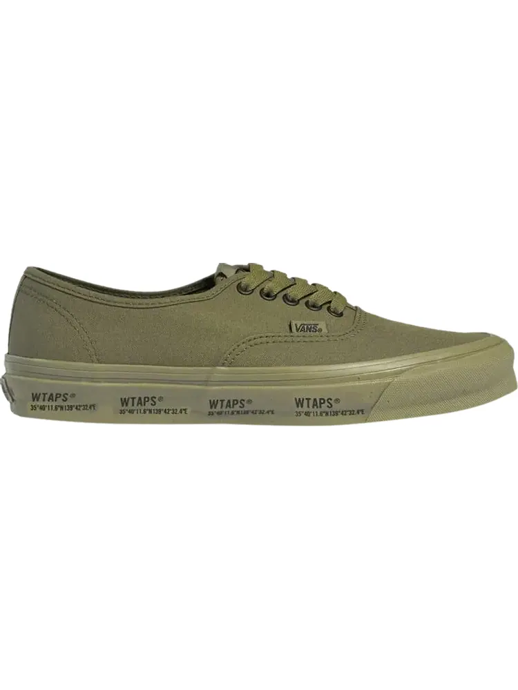 Кеды Vans WTAPS x OG Authentic LX Olive Drab — изображение 1 из 1, зеленый