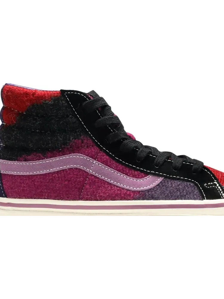 Кеды Vans Concepts x OG Sk8-Hi LX Mohair - Purple Plumeria — изображение 2 из 8, фиолетовый