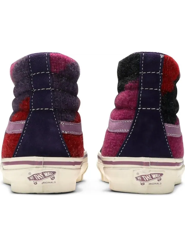 Кеды Vans Concepts x OG Sk8-Hi LX Mohair - Purple Plumeria — изображение 6 из 8, фиолетовый