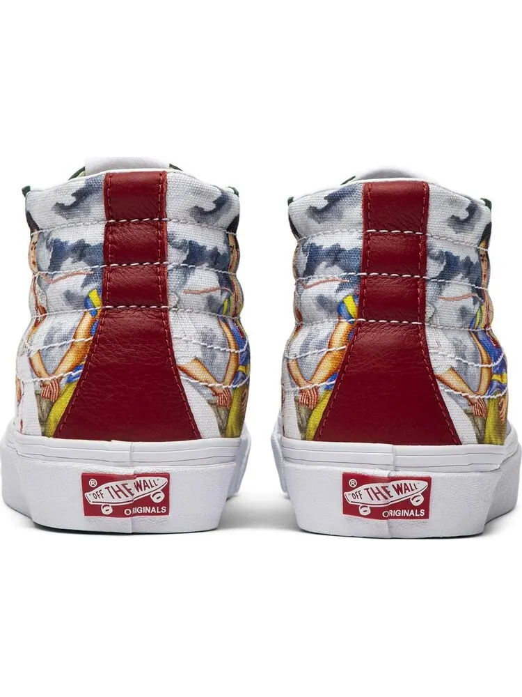 Кеды Vans Frida Kahlo x OG SK8-Hi LX Las Dos Fridas — изображение 6 из 8, зеленый