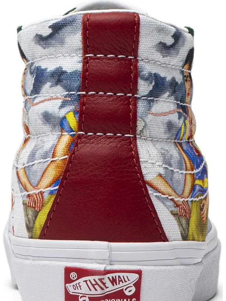 Кеды Vans Frida Kahlo x OG SK8-Hi LX Las Dos Fridas — изображение 7 из 8, зеленый