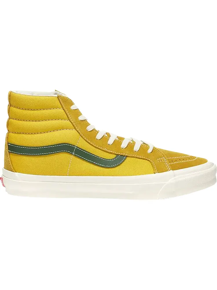 Кеды Vans OG Sk8-Hi LX Green Sulphur — изображение 1 из 1, желтый