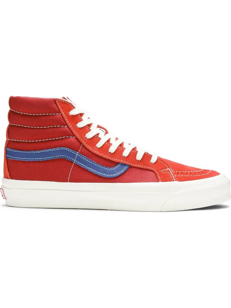 Кеды Vans OG Sk8-Hi LX Pompeian Red — изображение 1 из 8, красный