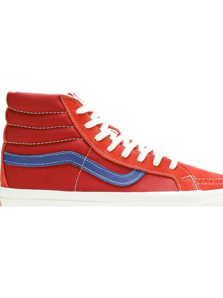 Кеды Vans OG Sk8-Hi LX Pompeian Red — изображение 2 из 8, красный
