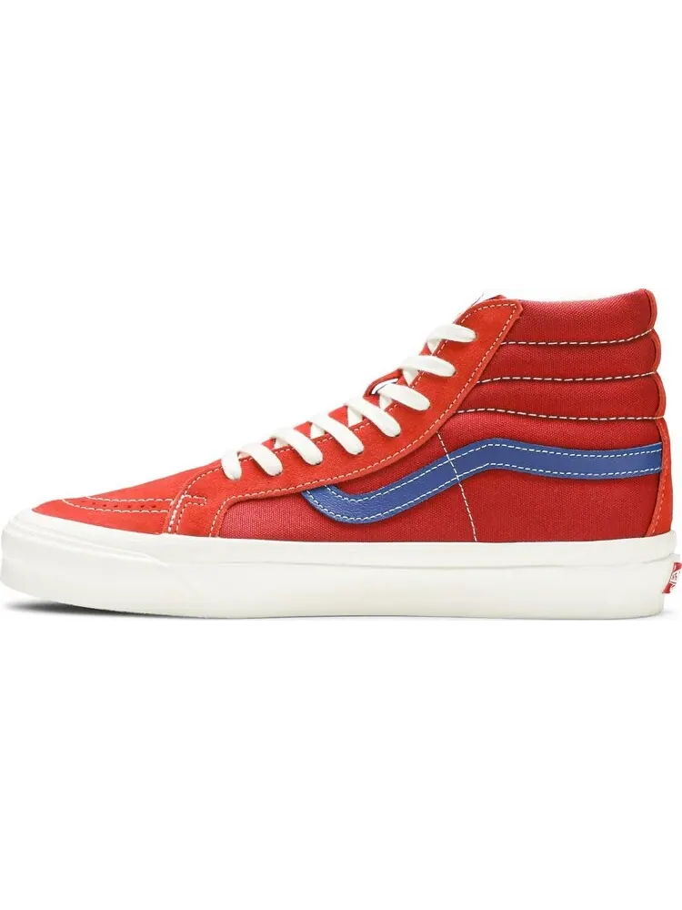 Кеды Vans OG Sk8-Hi LX Pompeian Red — изображение 3 из 8, красный