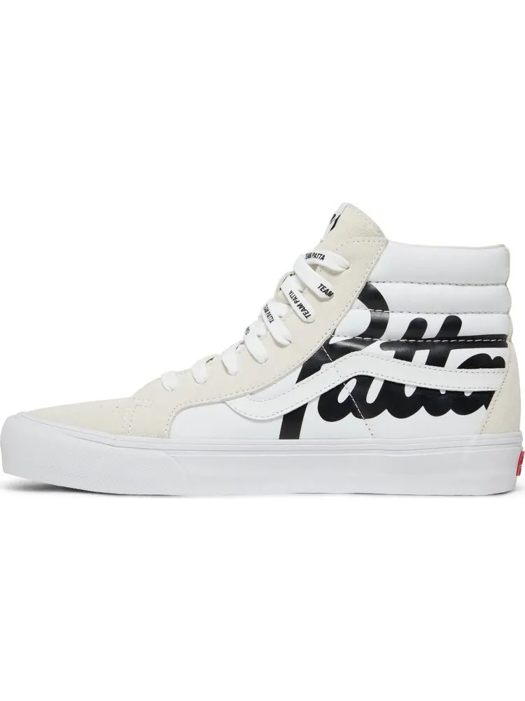 Кеды Vans Patta x Vault Sk8-Hi Reissue VLT LX Mean Eyed Cat - White — изображение 3 из 8, белый