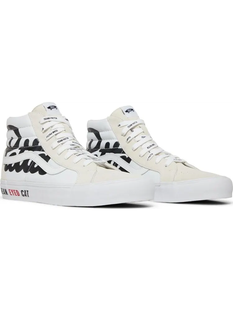 Кеды Vans Patta x Vault Sk8-Hi Reissue VLT LX Mean Eyed Cat - White — изображение 8 из 8, белый