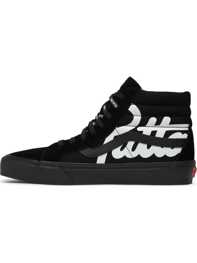 Кеды Vans Patta x Vault Sk8-Hi Reissue VLT LX Mean Eyed Cat - Black — изображение 3 из 8, черный