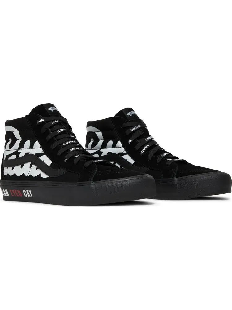 Кеды Vans Patta x Vault Sk8-Hi Reissue VLT LX Mean Eyed Cat - Black — изображение 8 из 8, черный