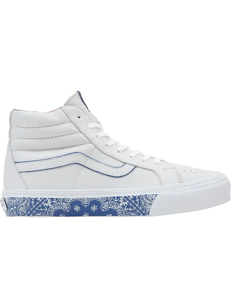 Кеды Vans Sk8-Hi Reissue LX Bandana - White True Blue — изображение 1 из 1, белый