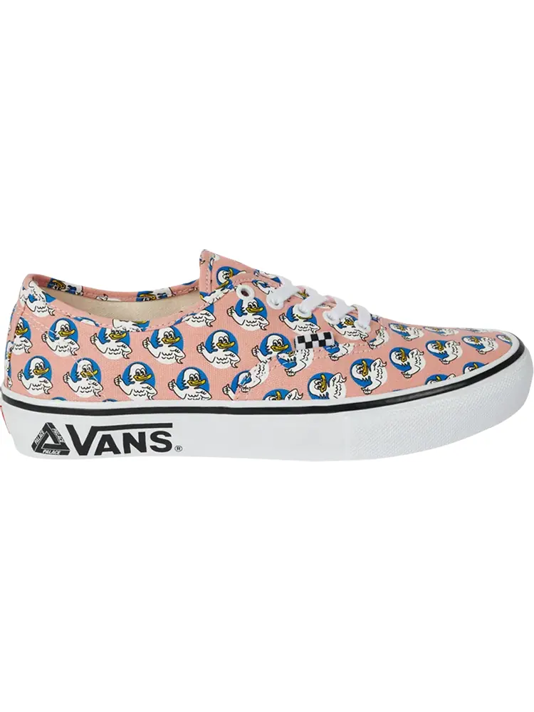 Кеды Vans Palace x Skate Authentic Jeremy the Duck - Salmon — изображение 1 из 1, розовый