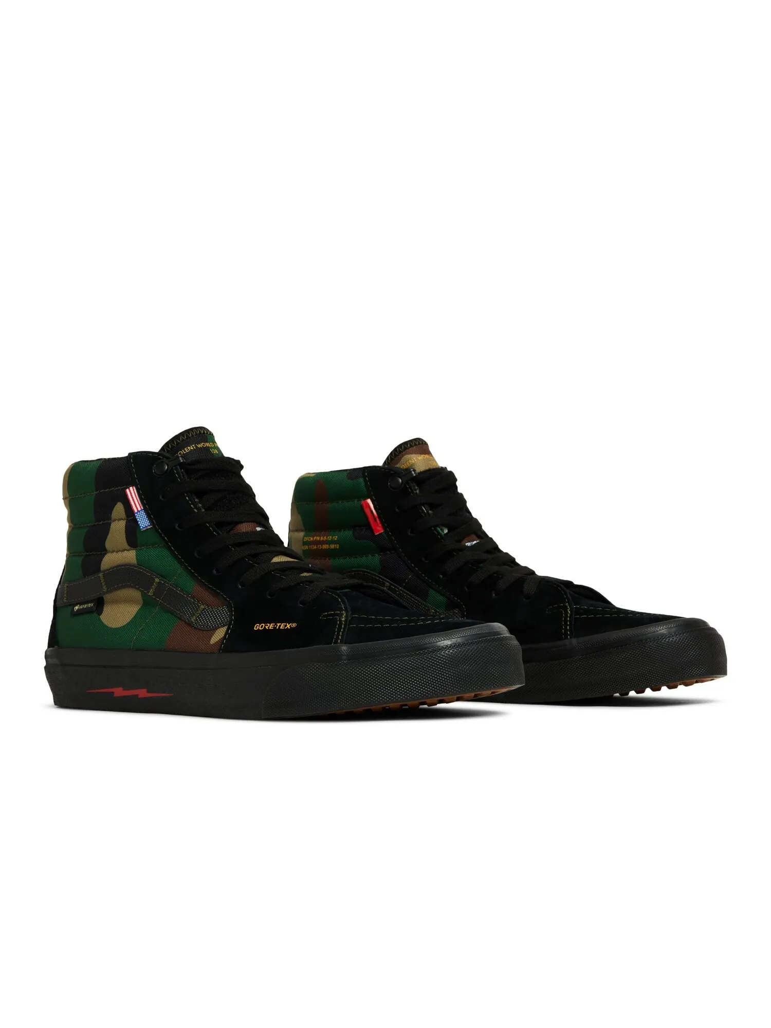 Кроссовки DEFCON x Sk8-Hi Notchback GTX Vans — изображение 8 из 8, черный