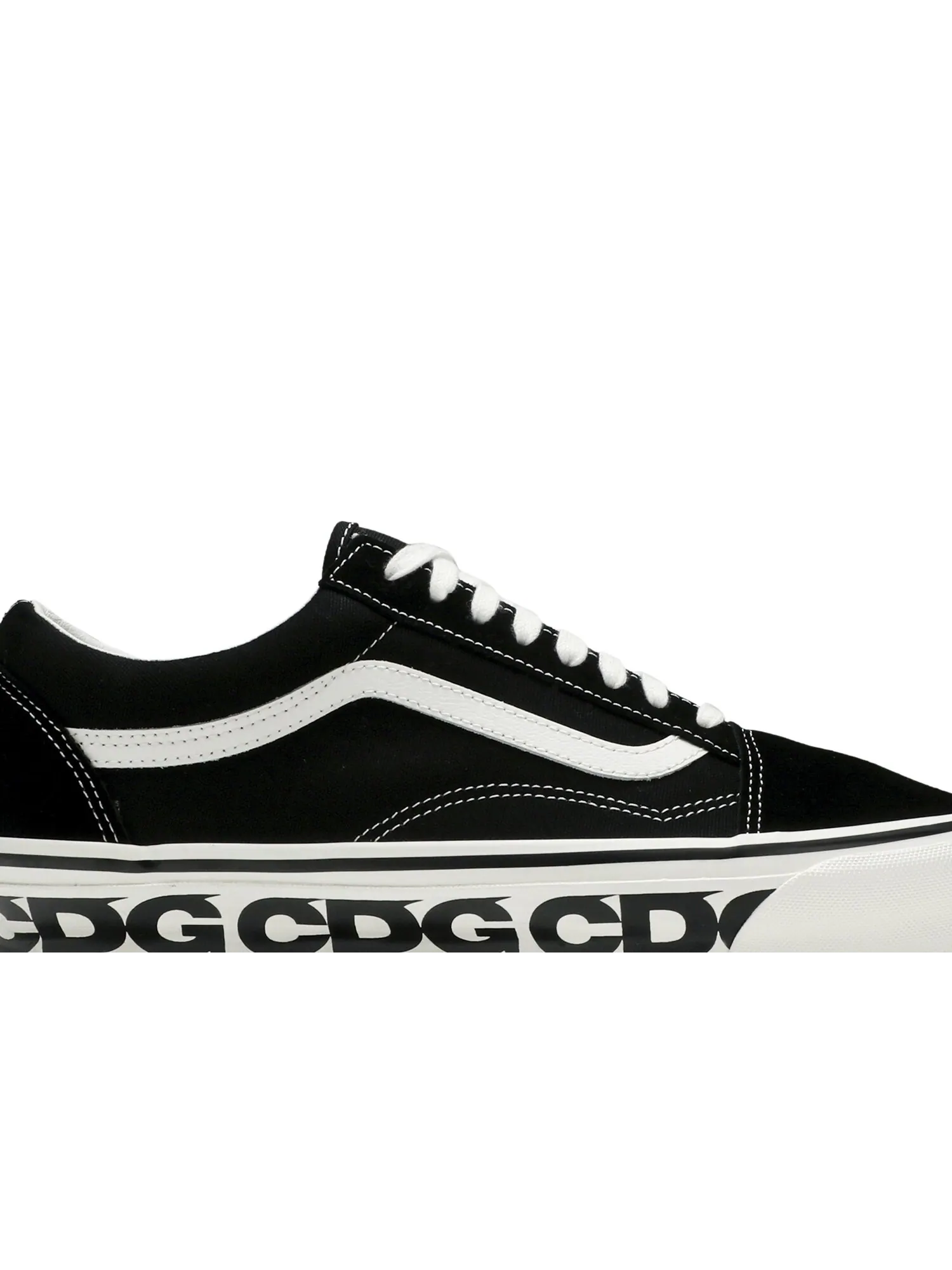 Кроссовки Vans OG Old Skool LX x Comme des Gar?ons (Черные) — изображение 2 из 8, черный/белый