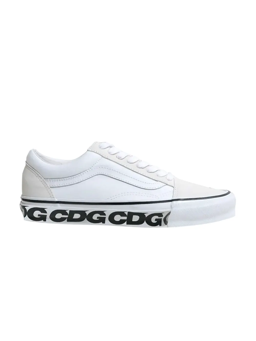 Кроссовки Comme des Garçons x OG Old Skool LX Vans — изображение 1 из 1, белый/белый