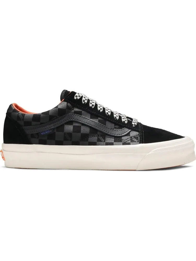 Кеды Vans Porter-Yoshida & Co. x OG Old Skool LX Floral Checkerboard - Black — изображение 1 из 8, черный
