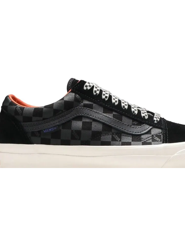 Кеды Vans Porter-Yoshida & Co. x OG Old Skool LX Floral Checkerboard - Black — изображение 2 из 8, черный