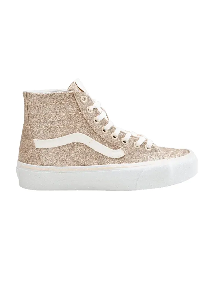 Кроссовки Vans Sk8-Hi Tapered Glitter Macadamia — изображение 1 из 1, золотой