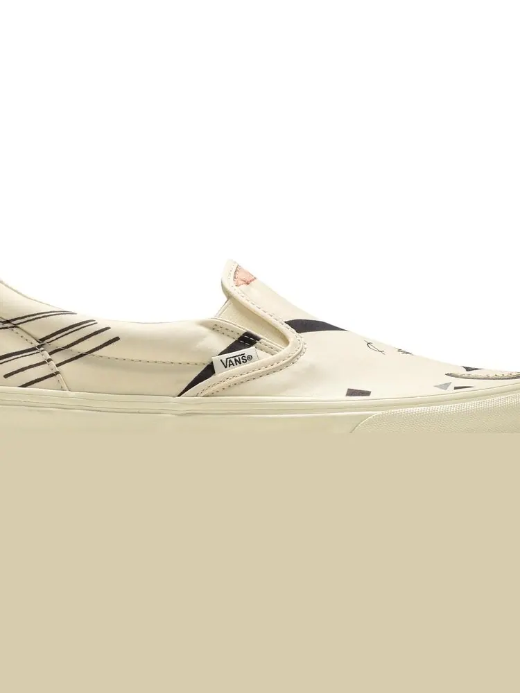 Кеды Vans MoMA x Classic Slip-On Vasily Kandinskys Orange — изображение 2 из 8, бежевый