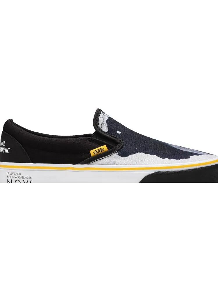 Кеды Vans National Geographic x Classic Slip-On Then Now Glacier — изображение 2 из 8, черный