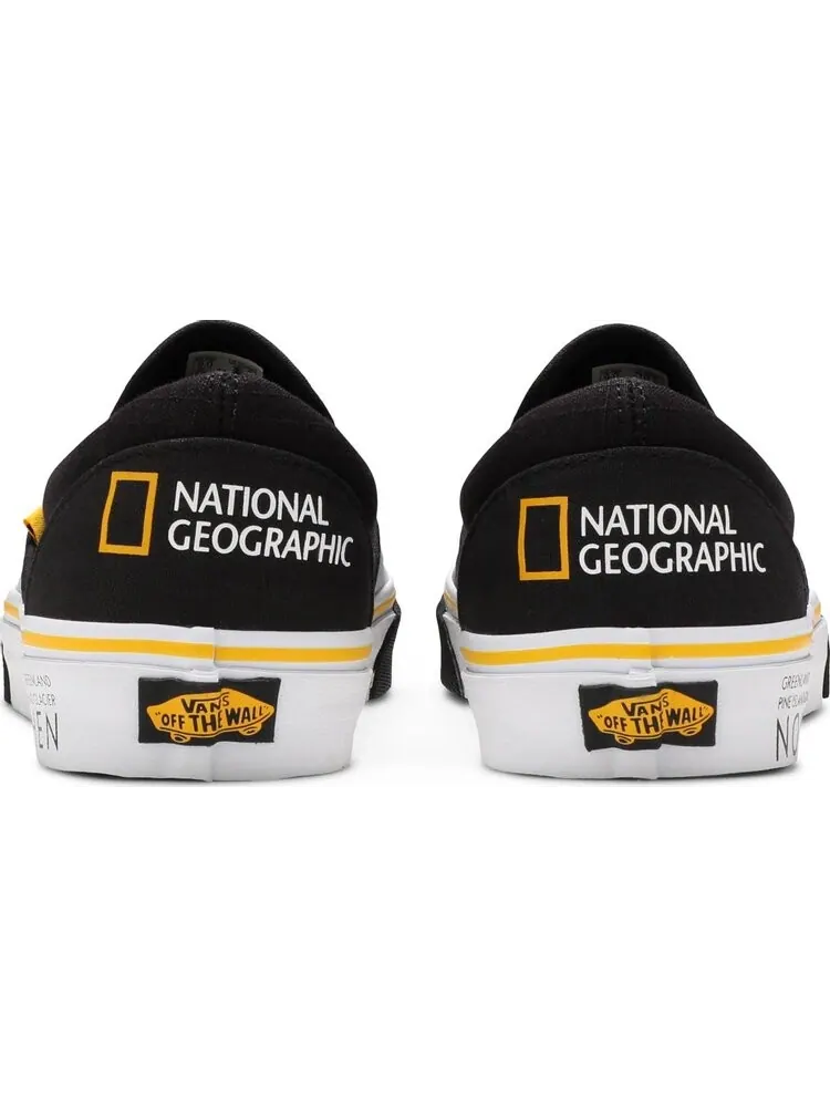 Кеды Vans National Geographic x Classic Slip-On Then Now Glacier — изображение 6 из 8, черный