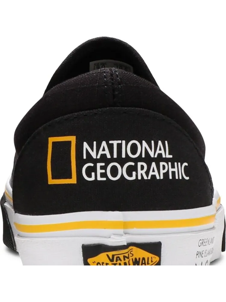 Кеды Vans National Geographic x Classic Slip-On Then Now Glacier — изображение 7 из 8, черный