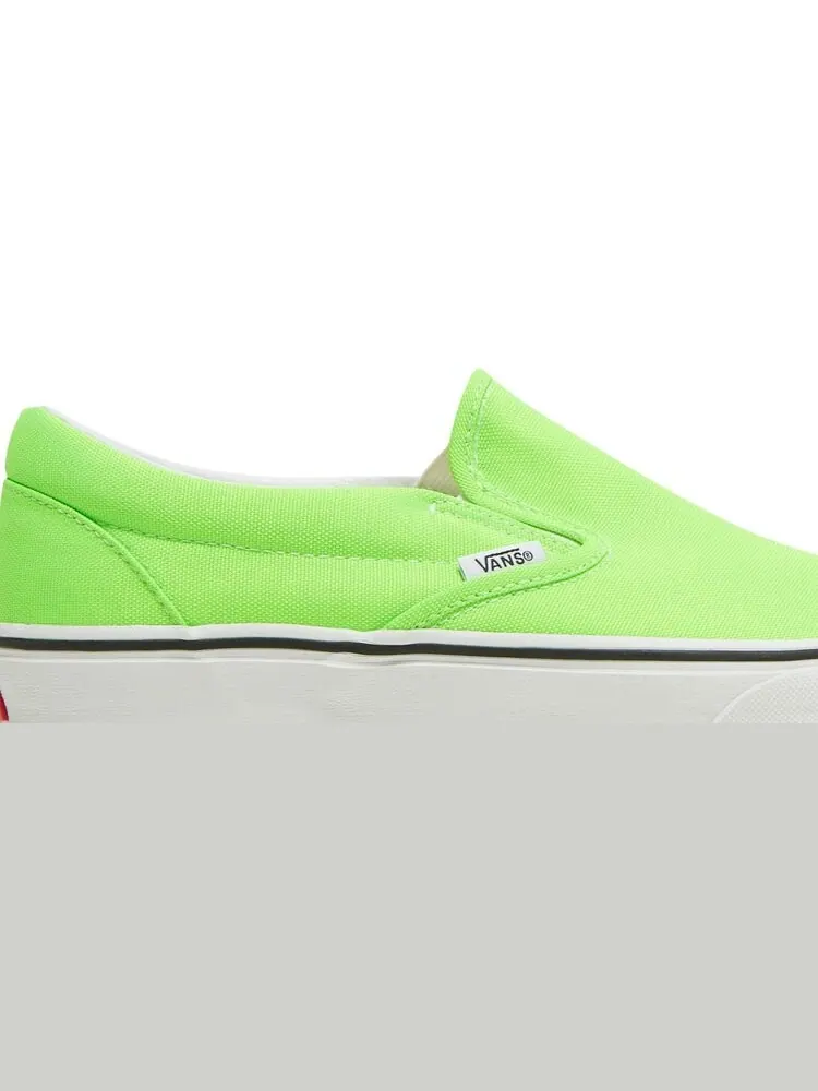 Кеды Vans Classic Slip-On Neon - Green Gecko — изображение 2 из 8, зеленый