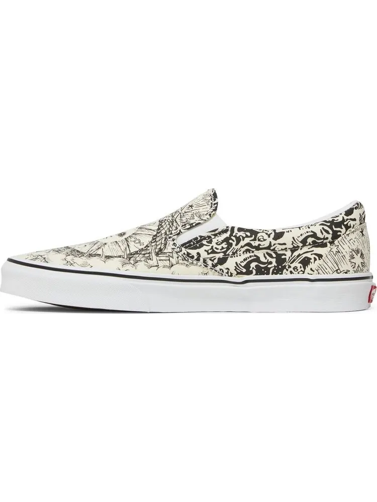 Кеды Vans Classic Slip-On Ouroboros — изображение 3 из 8, белый